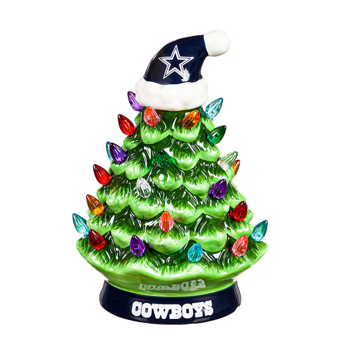 8'' NFL LED Ceramic Christmas Tree