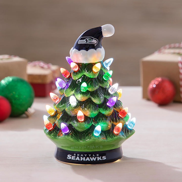 8'' NFL LED Ceramic Christmas Tree