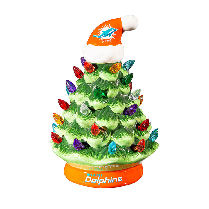 8'' NFL LED Ceramic Christmas Tree