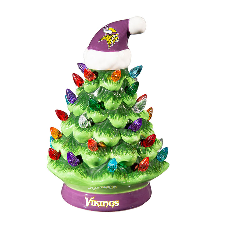 8'' NFL LED Ceramic Christmas Tree
