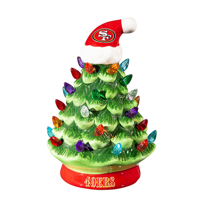 8'' NFL LED Ceramic Christmas Tree