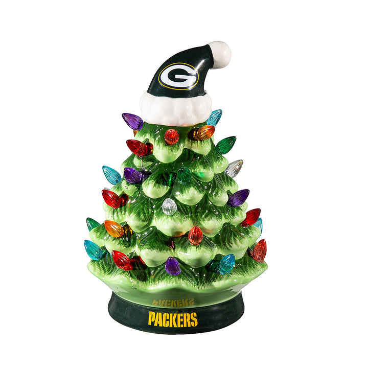 8'' NFL LED Ceramic Christmas Tree