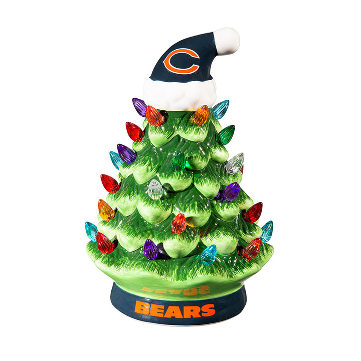 8'' NFL LED Ceramic Christmas Tree