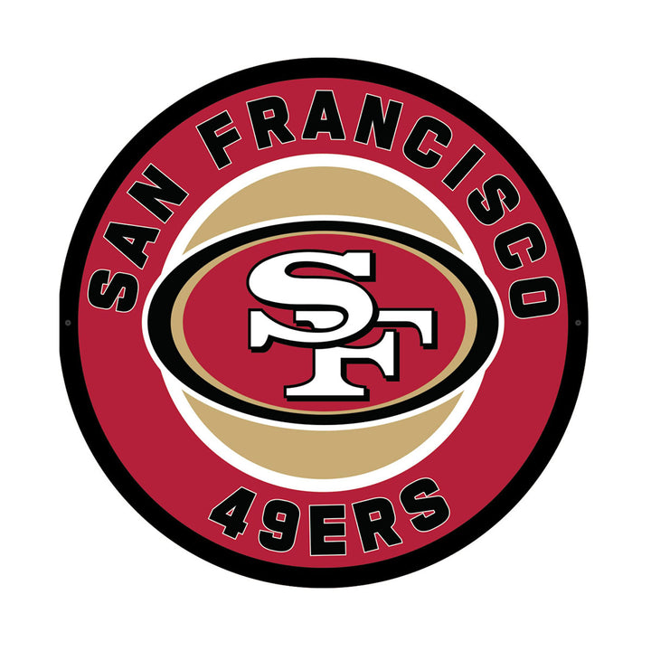 NFL Backlit Full Edge Round Wall Sign