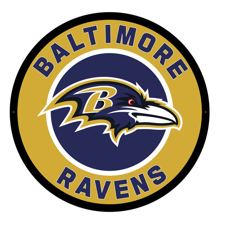 NFL Backlit Full Edge Round Wall Sign