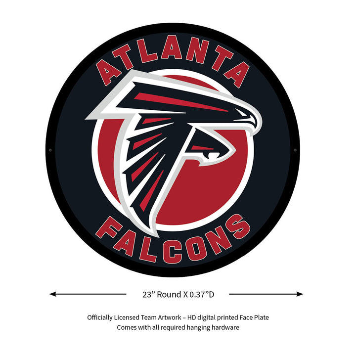 NFL Backlit Full Edge Round Wall Sign