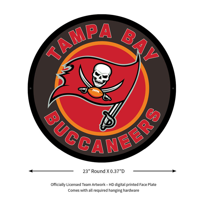 NFL Backlit Full Edge Round Wall Sign