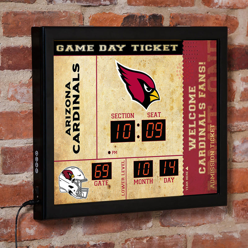NFL Gameday Ticket Wall Clock and Speaker - Seattle Seahawks