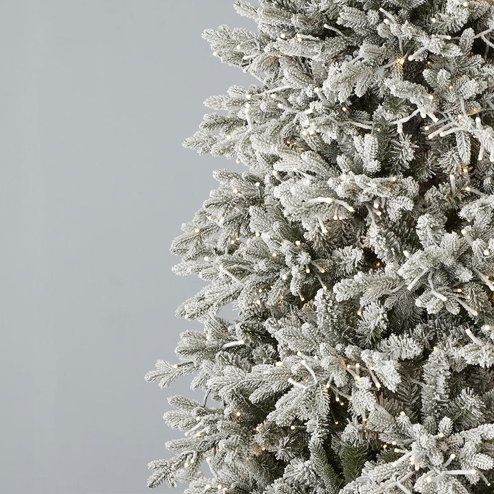 7.5' Flocked Pine Christmas Tree