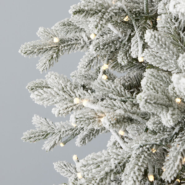 7.5' Flocked Pine Christmas Tree