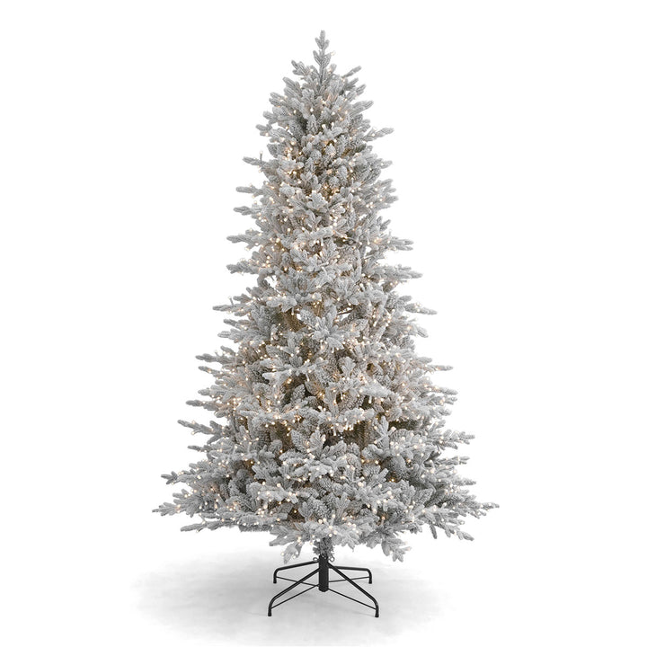 7.5' Flocked Pine Christmas Tree
