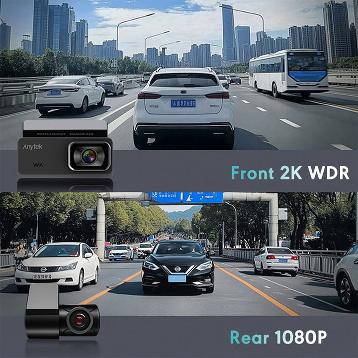 Dual Smart Dash Camera with Parking Monitoring