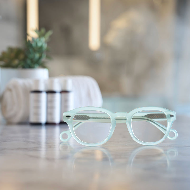 shower goggles Fog-Free Shower Readers - Misty Green