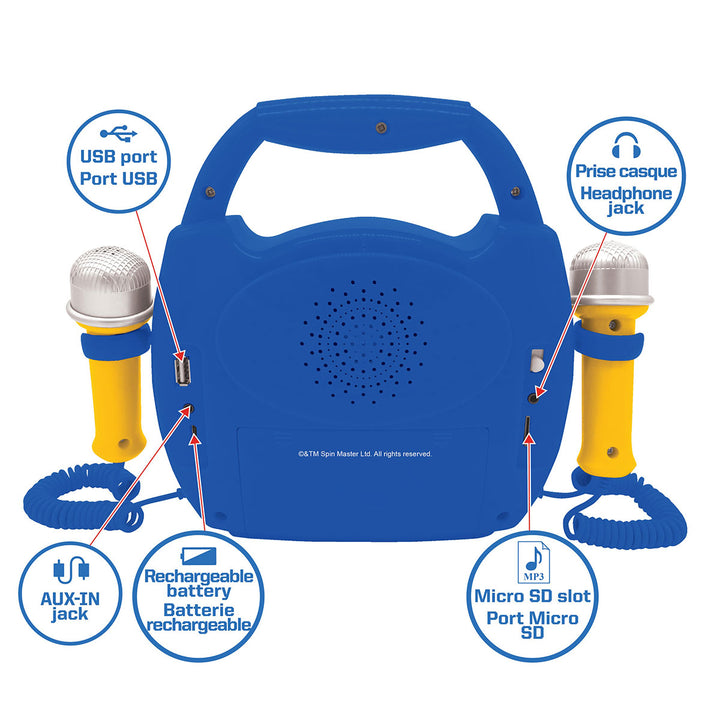 Paw Patrol Bluetooth Speaker with Mics