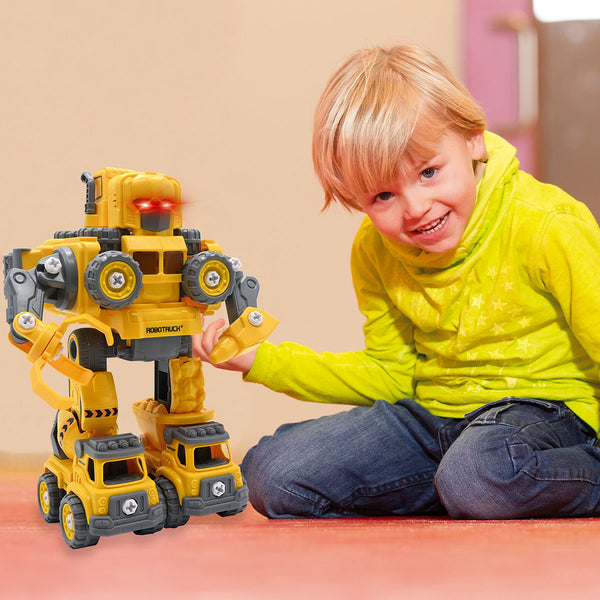 5-in-1 Robot Kit with Lights and Sounds