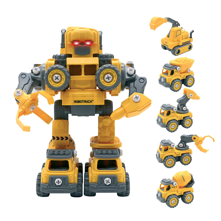5-in-1 Robot Kit with Lights and Sounds