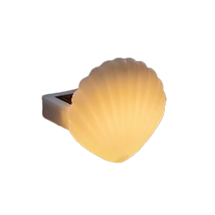 Shell Solar Powered Deck Lights (Set of 4)