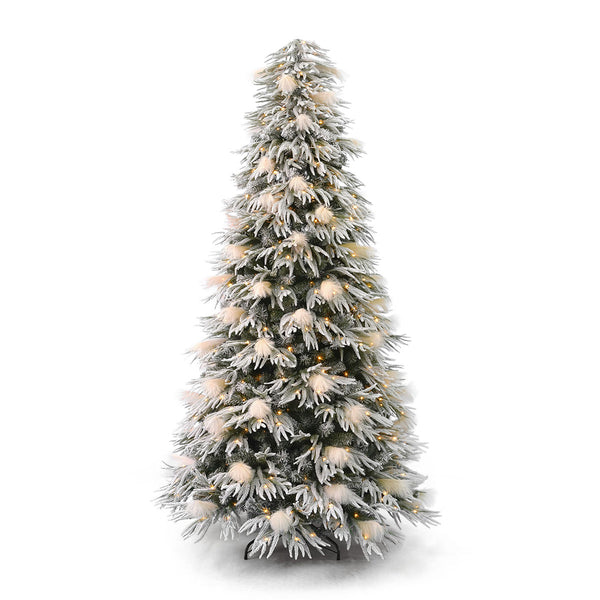 7.5' Pine and Pampas Christmas Tree