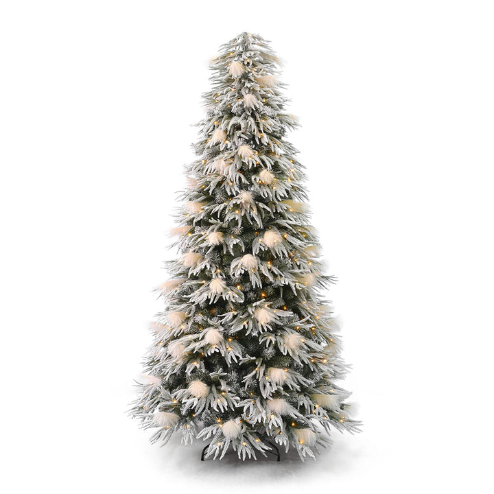 7.5' Pine and Pampas Christmas Tree