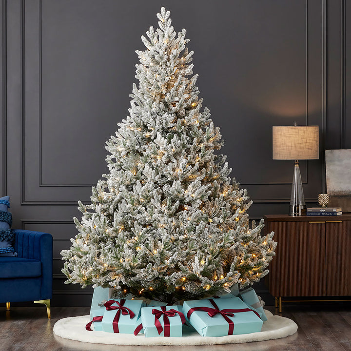 Flocked Frasier Fir Christmas Tree