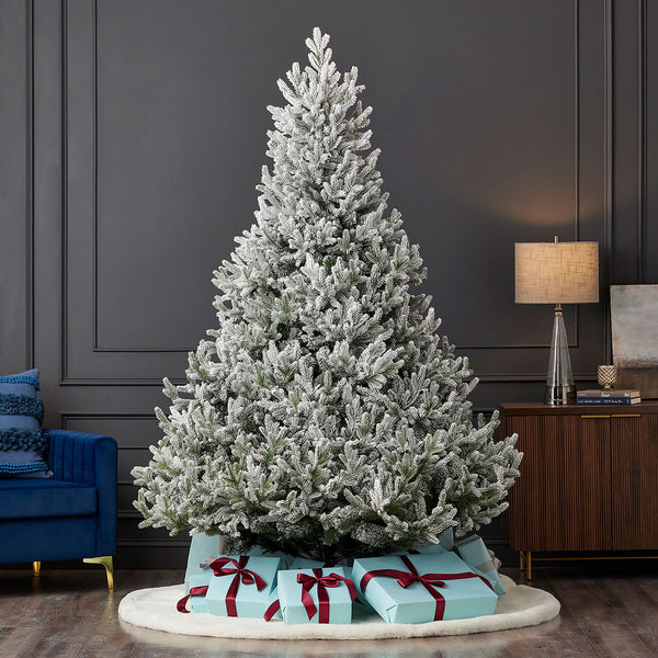 Flocked Frasier Fir Christmas Tree
