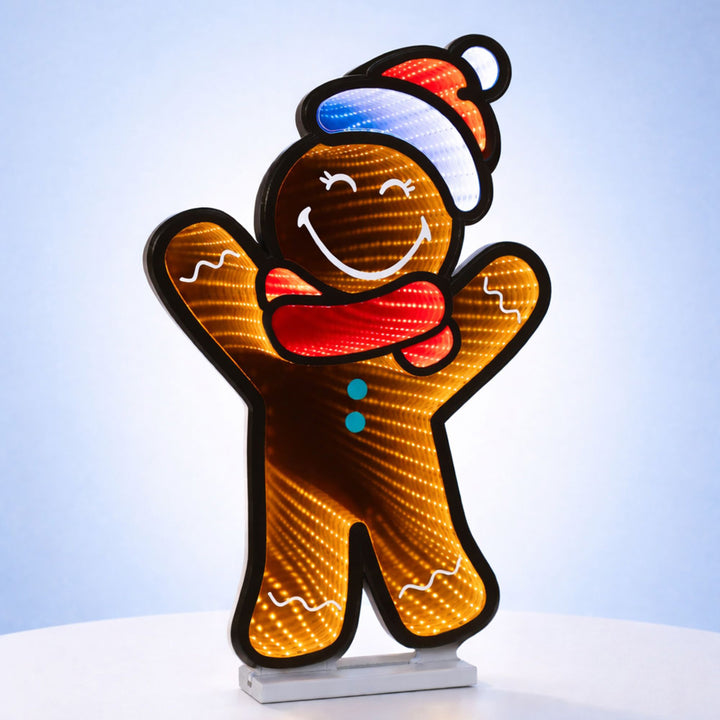 SmileyWorld Gingerbread Man LED Infinity Light