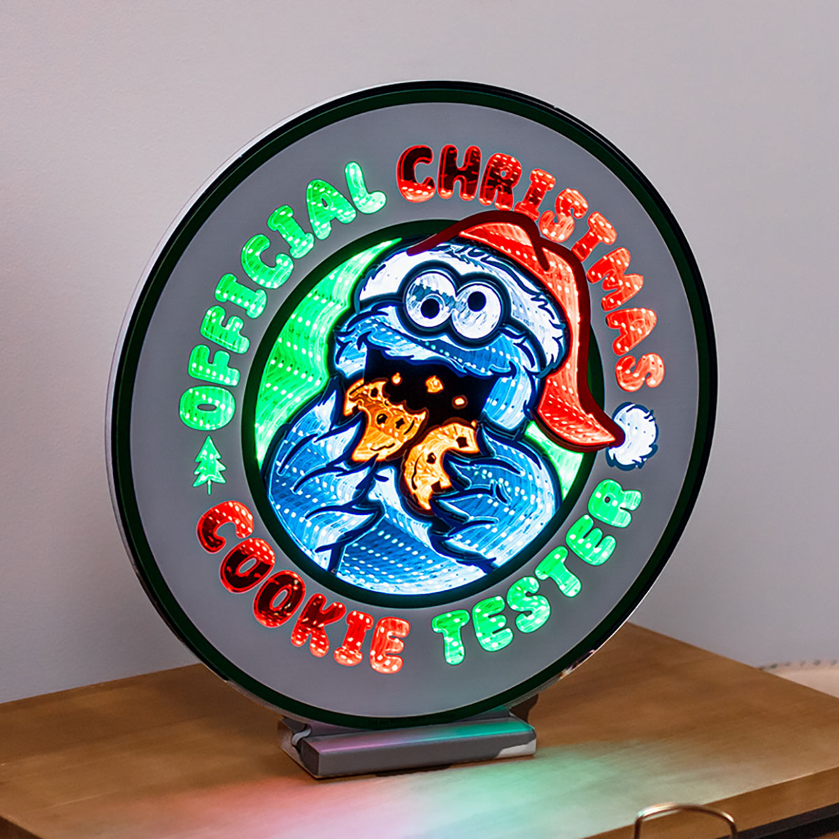 cookie monsters only neon sign Sesame Street Holiday Cookie Sign Ekkolight 16"H