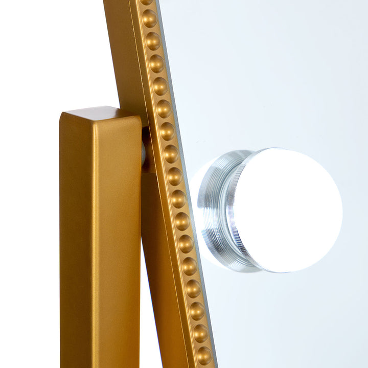 LED Gold Hollywood Mirror