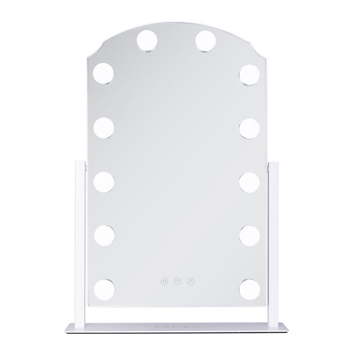 LED Scalloped Hollywood Mirror