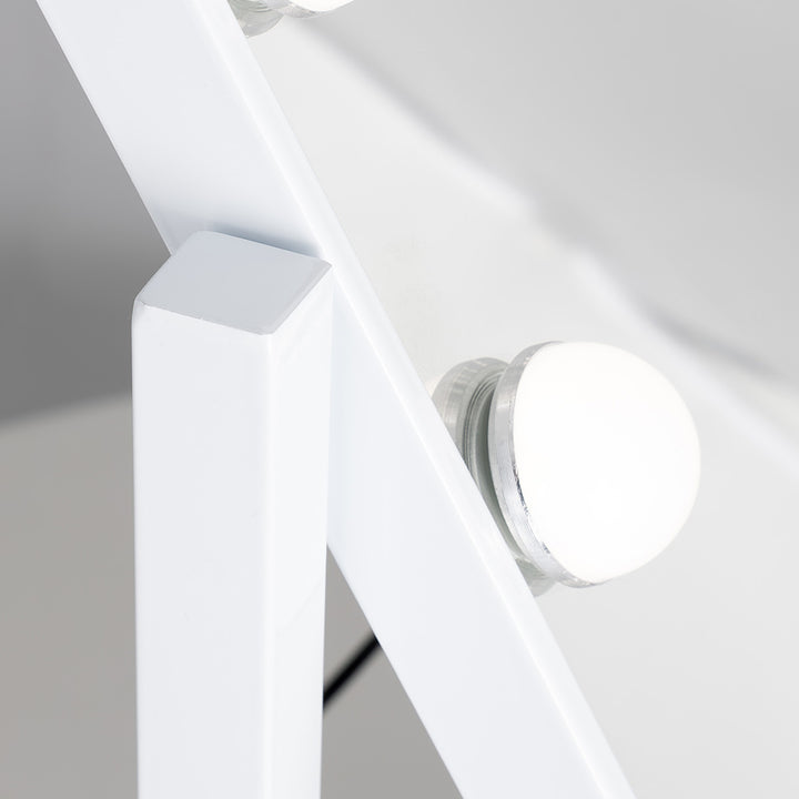 LED Scalloped Hollywood Mirror