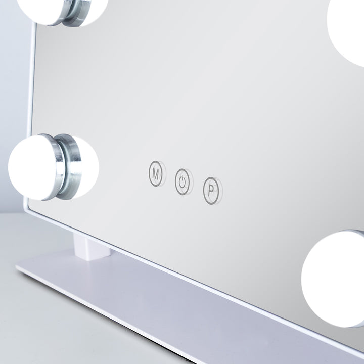 LED Scalloped Hollywood Mirror