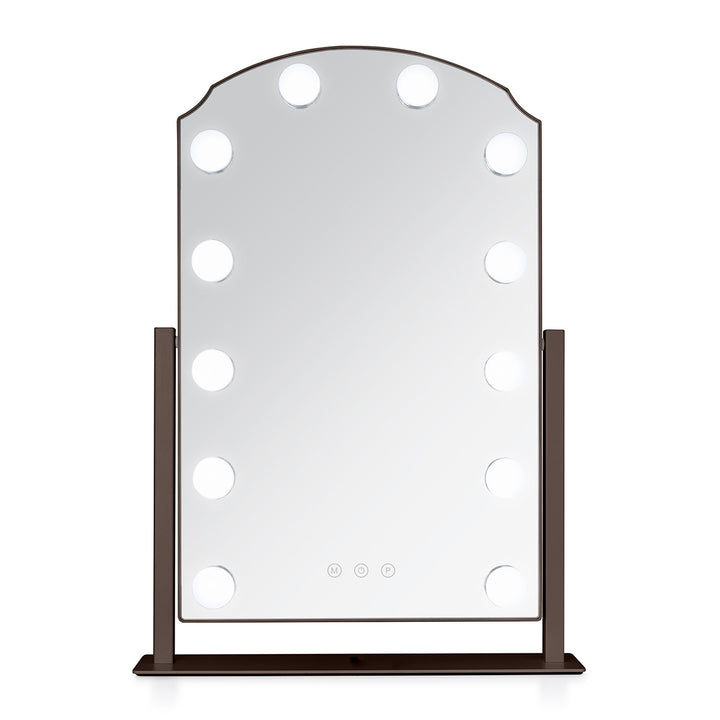 LED Scalloped Hollywood Mirror