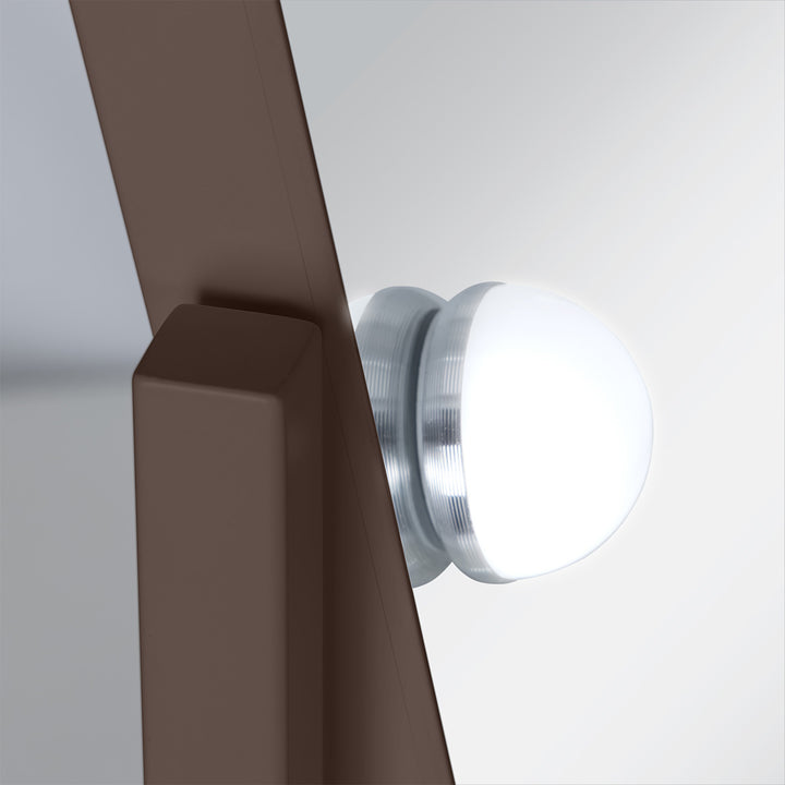 LED Scalloped Hollywood Mirror