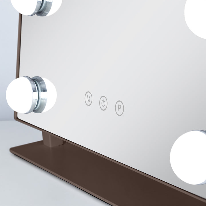 LED Scalloped Hollywood Mirror