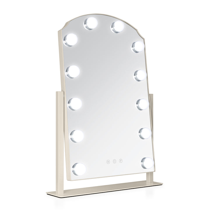 LED Scalloped Hollywood Mirror