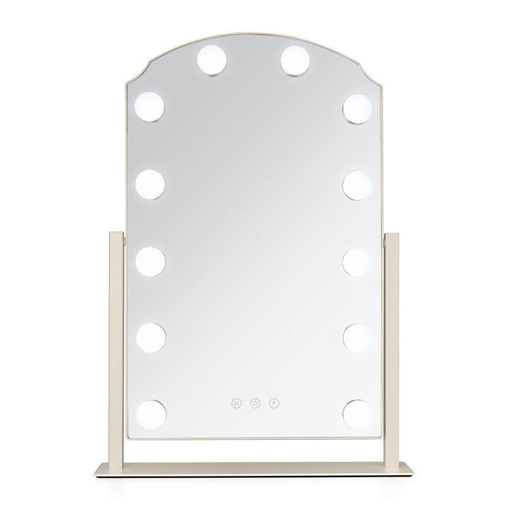 LED Scalloped Hollywood Mirror