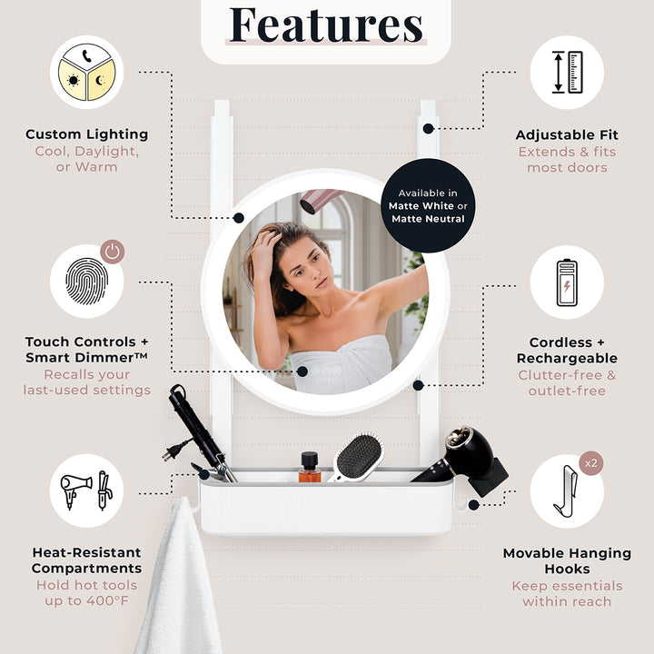 Over-The-Door Styling Station