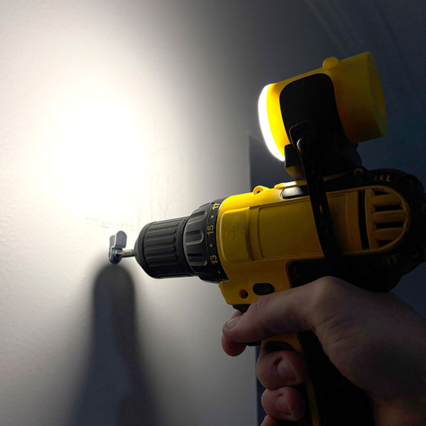 Attachable Dust Blower and Work Light