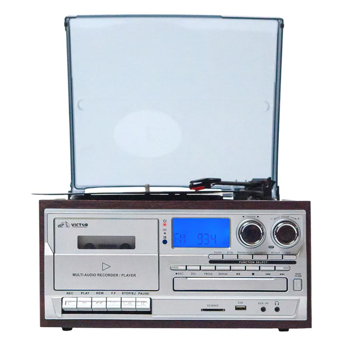 8-in-1 Retro Inspired Multimedia Center