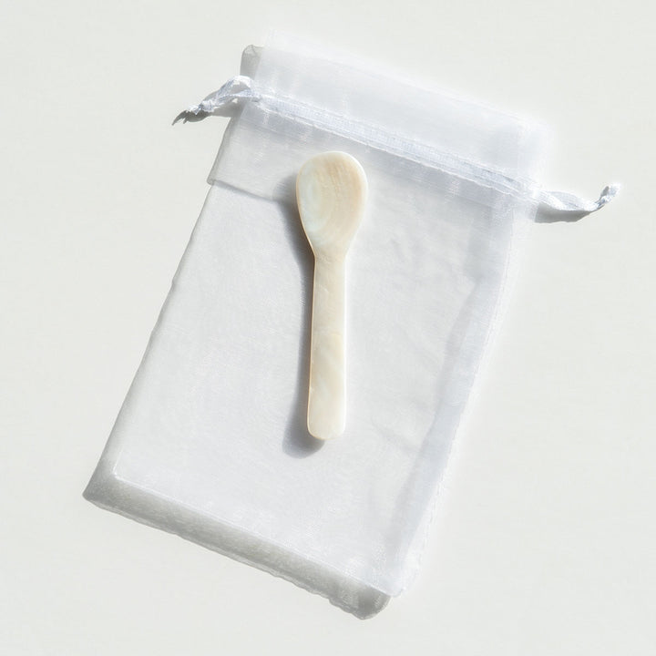 Mother of Pearl Caviar Dish and Spoon Duo