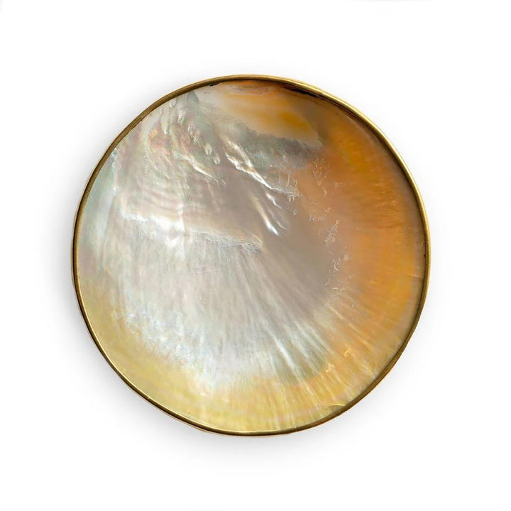 Mother of Pearl Caviar Dish and Spoon Duo