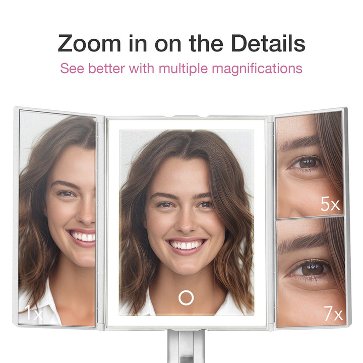 Premium Multiple Magnification Vanity Mirror