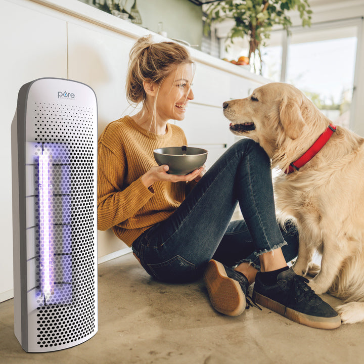 HEPA UV-C Tower Air Purifier – 990 sq ft