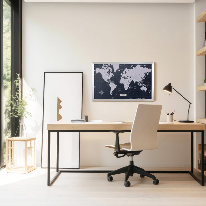 Urban Slate World Travel Map