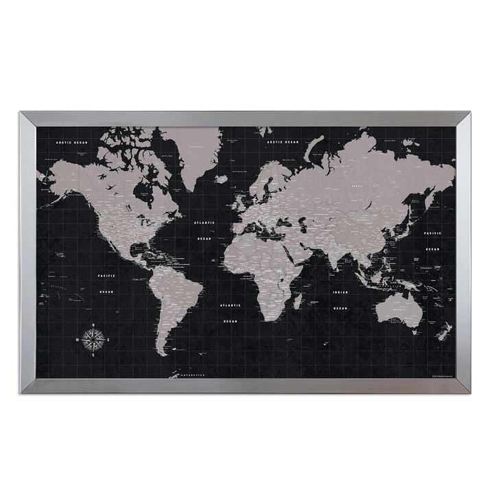 Urban Slate World Travel Map