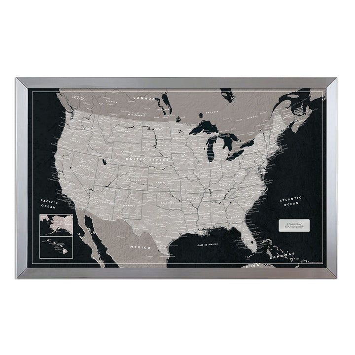 Urban Slate US Travel Map