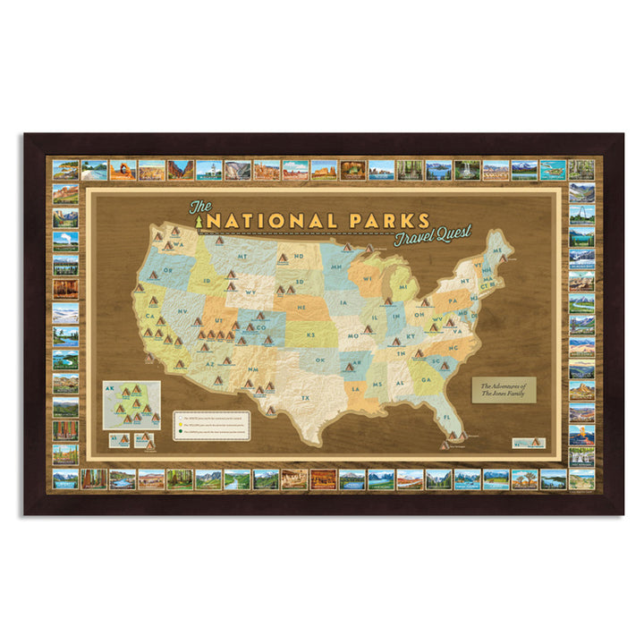 National Parks Travel Map