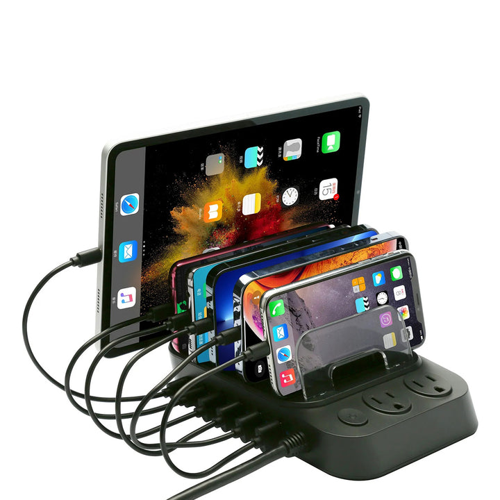 8 Device Charging Station with Cables