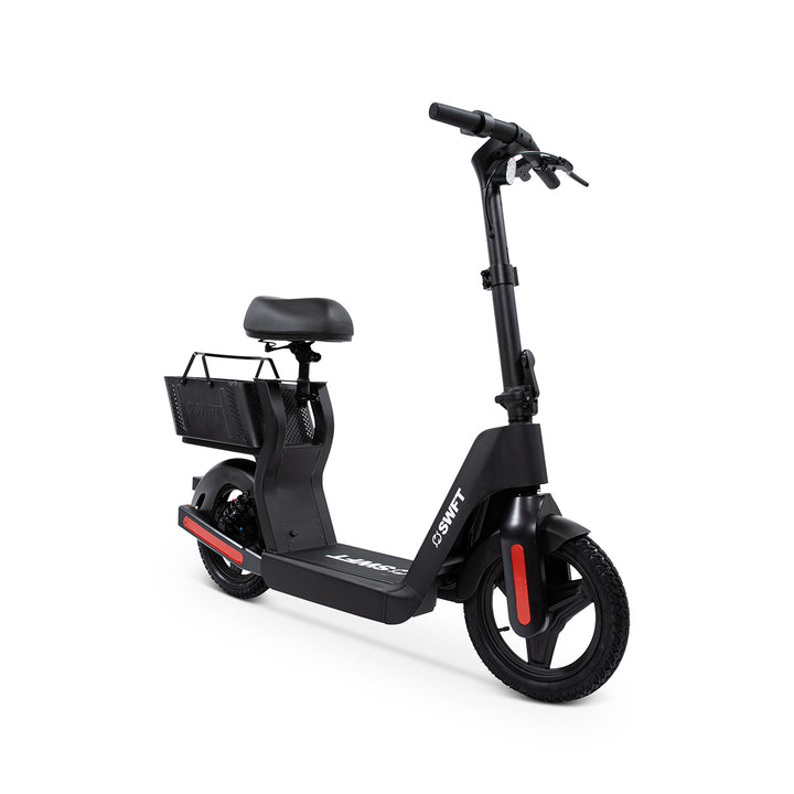 Sit-Down Electric Scooter with Basket