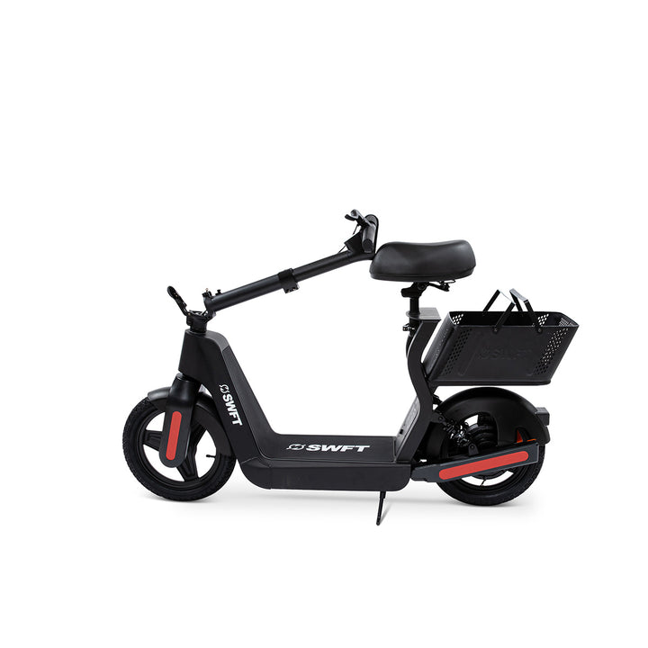 Sit-Down Electric Scooter with Basket